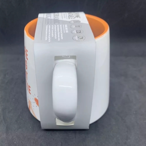 🆕Thyme & Table You're Doing Great Sweetie Orange & White Stoneware Ceramic Mug - Picture 4 of 6